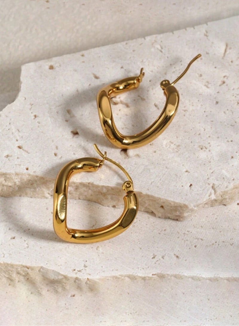 JewelryPalace 18k Gold Plated Stainless Steel Earring For Women - Image 3