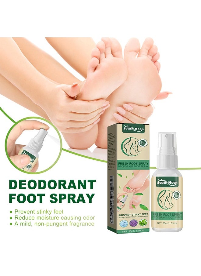 SOUTH MOON - Foot Deodorant Spray, Foot Odor Eliminator for Stinky Feet, Foot Sweat Foot Odor Freshener - Image 1