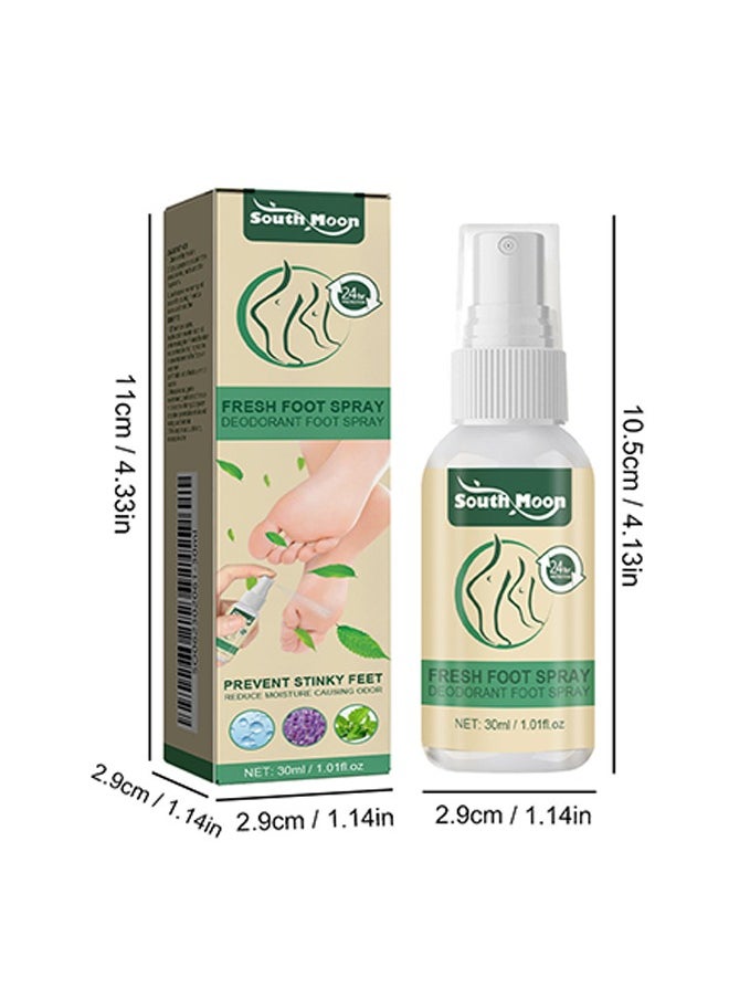 SOUTH MOON - Foot Deodorant Spray, Foot Odor Eliminator for Stinky Feet, Foot Sweat Foot Odor Freshener - Image 1