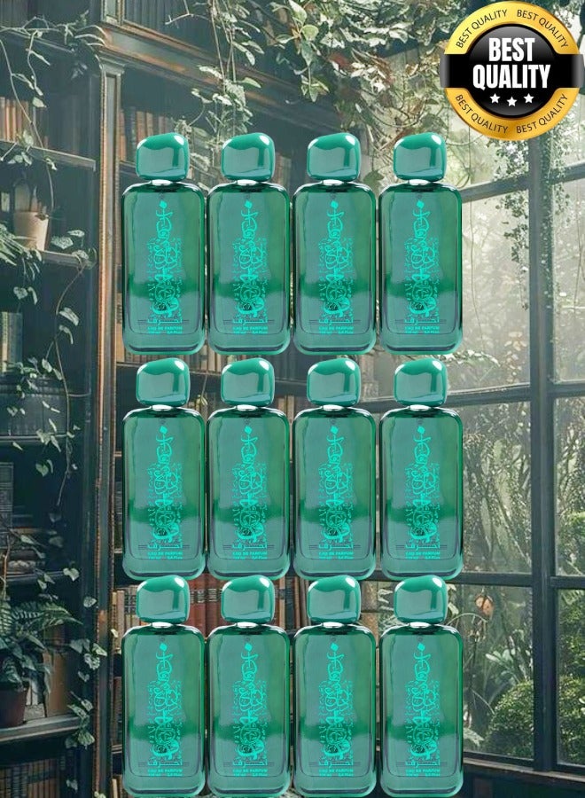 Banafa 12 Pieces Green Ahruf Perfume - Image 1