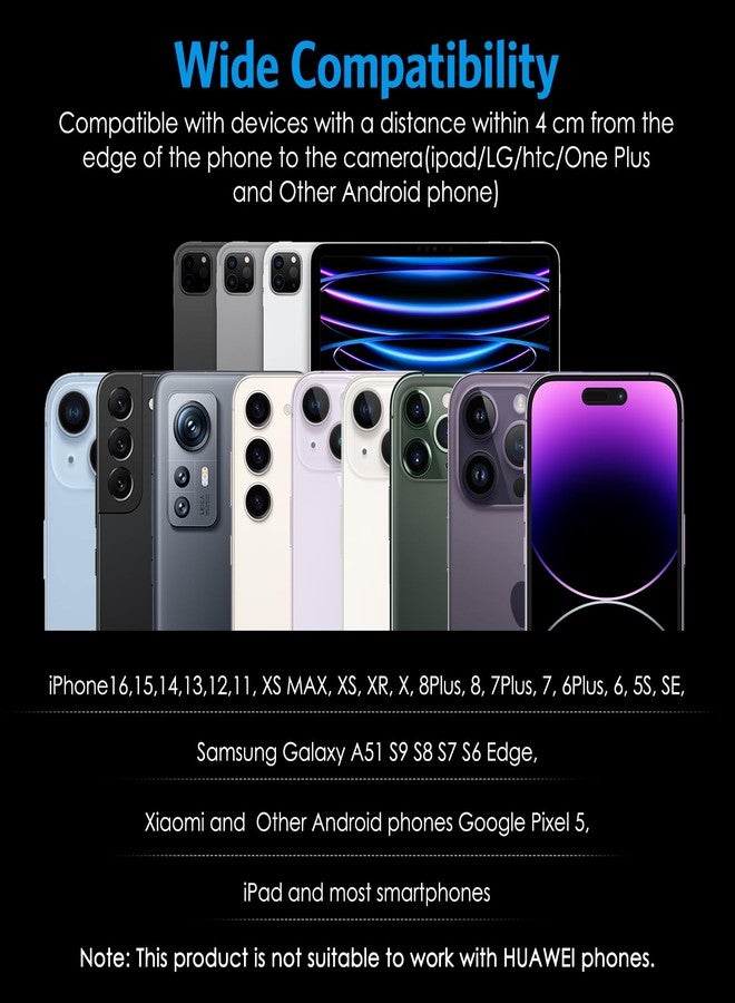 AMIR عدسة كاميرا الهاتف AMIR، عدسة زاوية عريضة 0.45X لهدايا عيد الميلاد، مجموعة عدسات احترافية 2 في 1 مع عدسة ماكرو 15X قابلة للتثبيت لهواتف iPhone وSamsung وGoogle ومعظم هواتف Android - Image 5