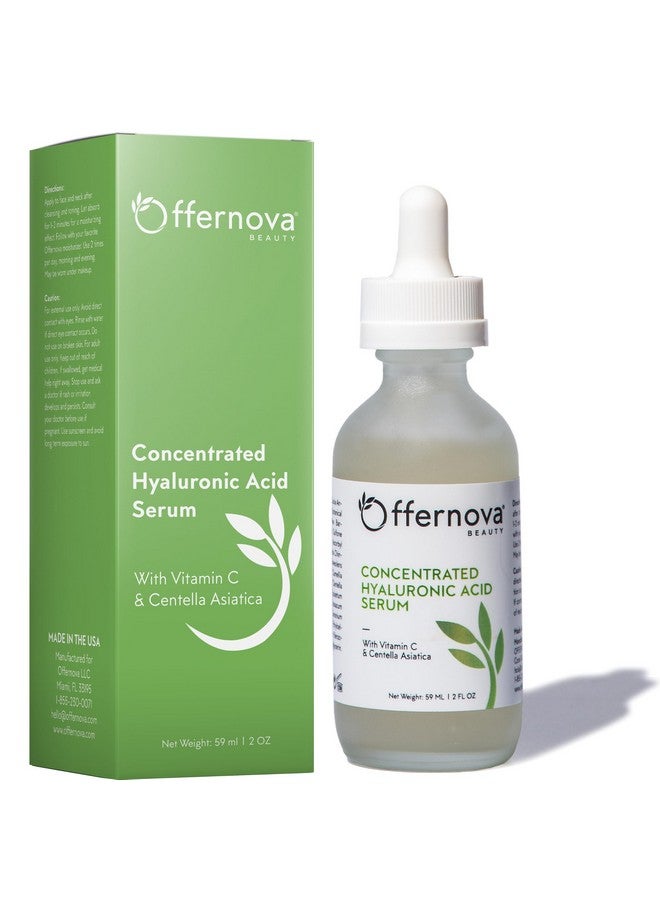 Offernova Concentrated Hyaluronic Acid Serum With Vitamin C & Centella Asiatica Pure Organic Vegan Ingredients Suero Concentrado De Acido Hialuronico - Image 1
