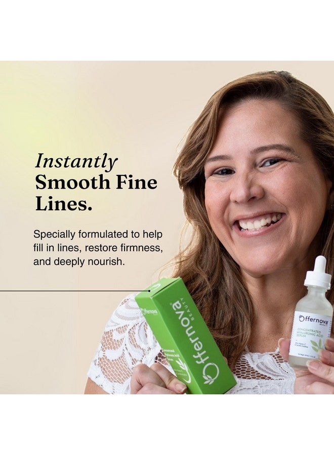 Offernova Concentrated Hyaluronic Acid Serum With Vitamin C & Centella Asiatica Pure Organic Vegan Ingredients Suero Concentrado De Acido Hialuronico - Image 4