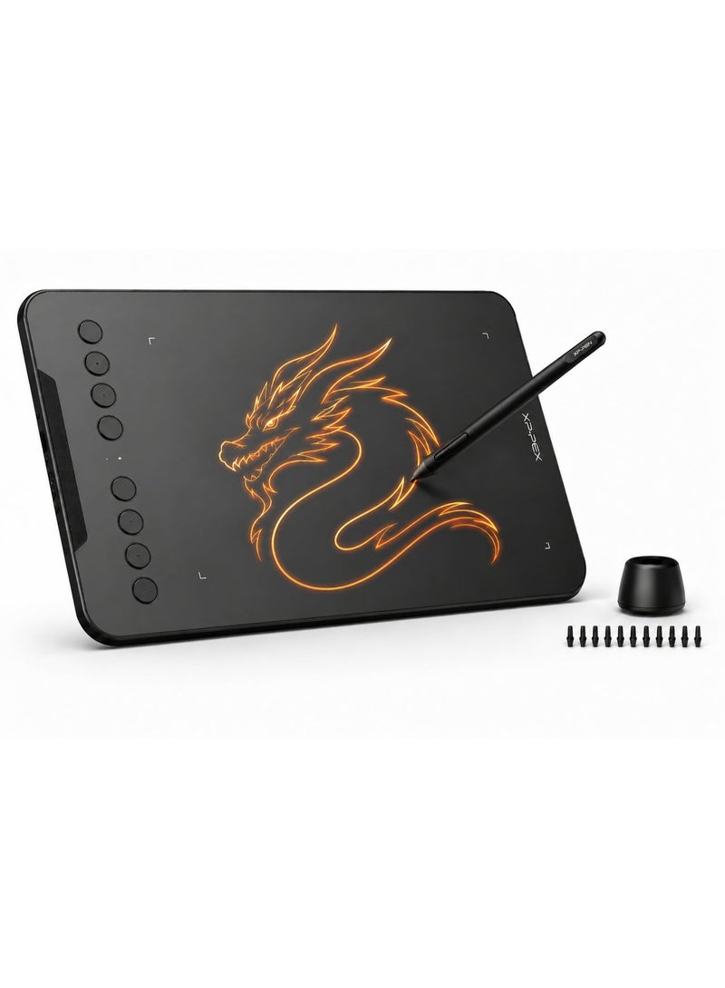 XP-PEN Deco 7W Wireless Drawing Tablet with Stylus, 2.4GHz Portable Graphics Tablet for Digital Art, Design, Teaching and Online Meetings - Image 1