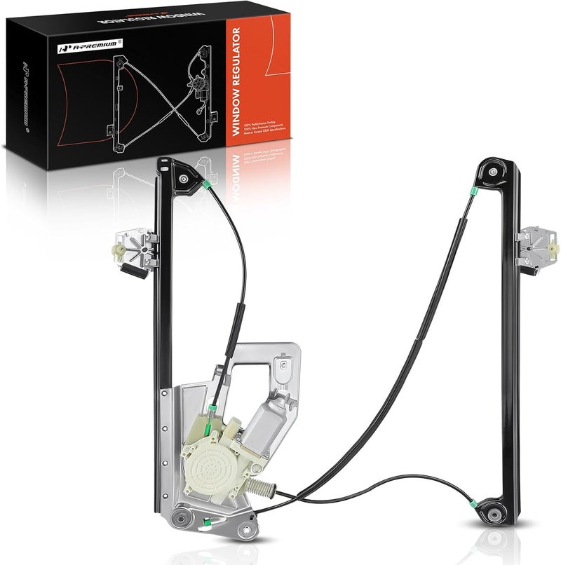 A-Premium Power Window Regulator with Motor for BMW E39 525i 528i 530i 540i M5 (1997-2003) - Front Right Passenger Side - Image 1