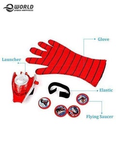 Eworld Spider-Man Gloves with Wrist Ejection Disc Launcher for Kids  - Image 3