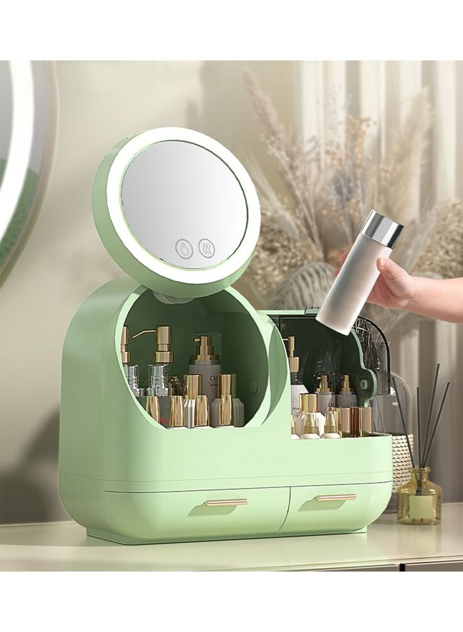 إن كي أكس منظم مكياج تخزين مستحضرات التجميل مع ال اي دي ميرور - Image 2