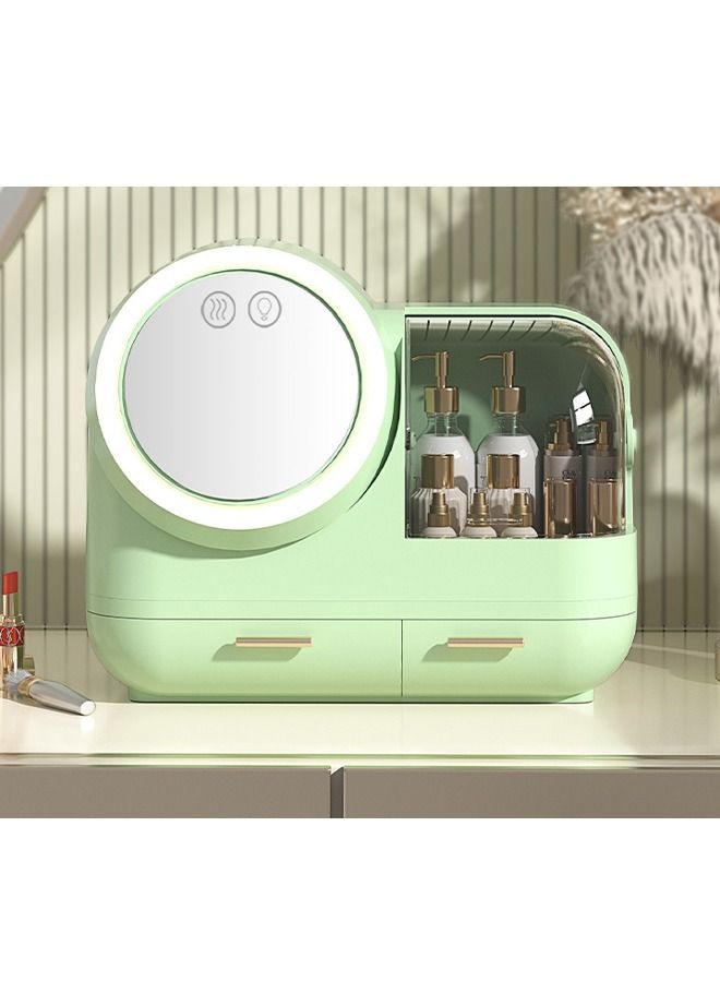 إن كي أكس منظم مكياج تخزين مستحضرات التجميل مع ال اي دي ميرور - Image 1