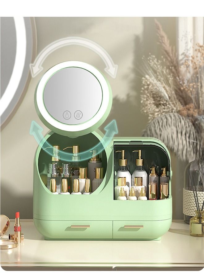 إن كي أكس منظم مكياج تخزين مستحضرات التجميل مع ال اي دي ميرور - Image 4