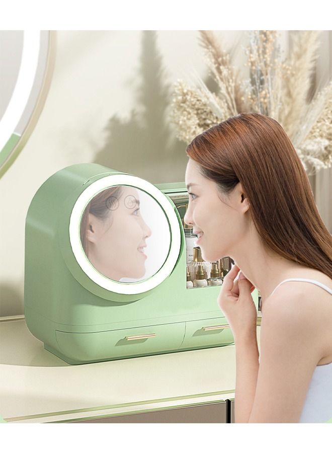 إن كي أكس منظم مكياج تخزين مستحضرات التجميل مع ال اي دي ميرور - Image 5