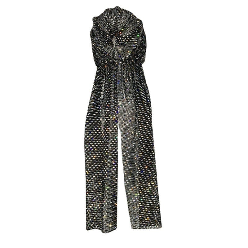 Stretchy Rhinestone Pirate Hat with Long Tail - Image 3