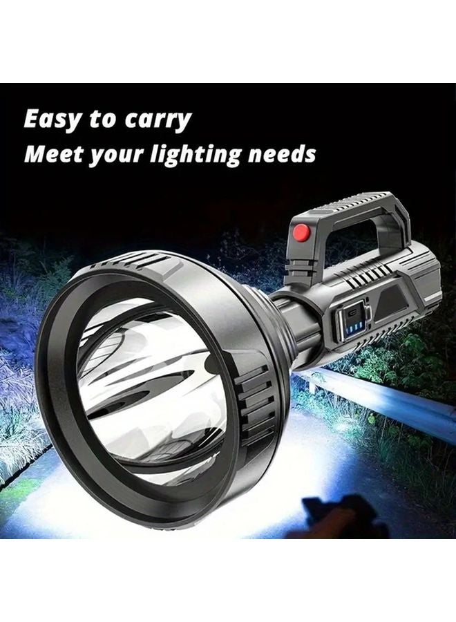Bright LED Flashlight USB Rechargeable Outdoor Lighting Handheld Torch Battery Level Display - Image 3