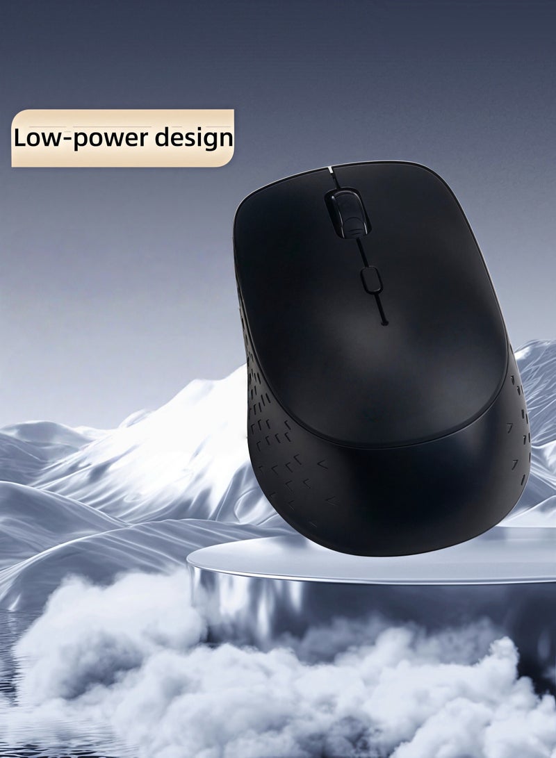 Silent wireless mouse, suitable for laptops, compact and portable Rechargeable wireless mouse, slim and portable, long battery life - Image 2