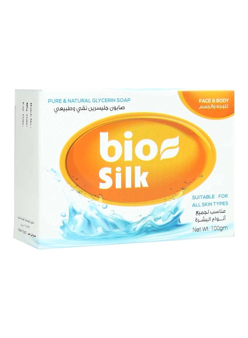 BIOSILK Biosilk Glycerin Soap for Face and Body - 100 Grams