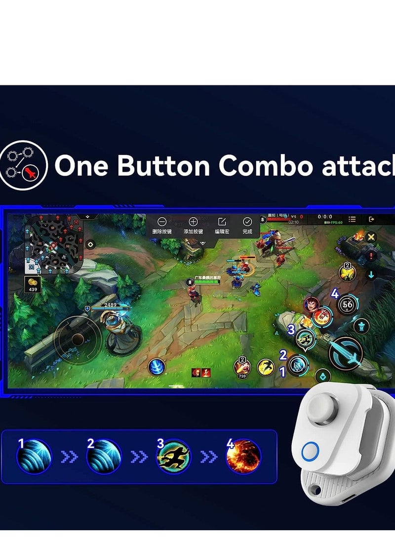 Mobile Game Controller Joystick for iPhone iOS 13.4 or Later Bluetooth 5.0 Gaming
