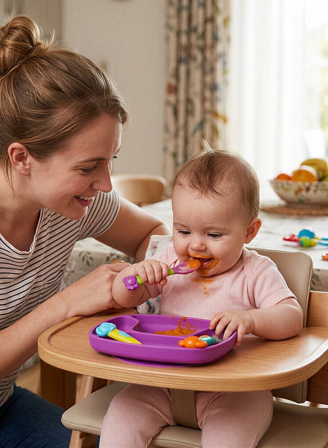 Playgro Scoop-a-Doo Spoons 3 Pack – BPA-Free Baby Feeding Spoons, Soft-Tip Weaning Utensils for Infants & Toddlers, Easy-Grip Self-Feeding Design - Image 2