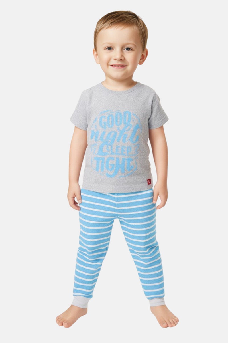Hamleys طقم بيجامة للأطفال الأولاد مكون من 2 قطعة بطباعة جرافيك، متعدد الألوان - Image 1
