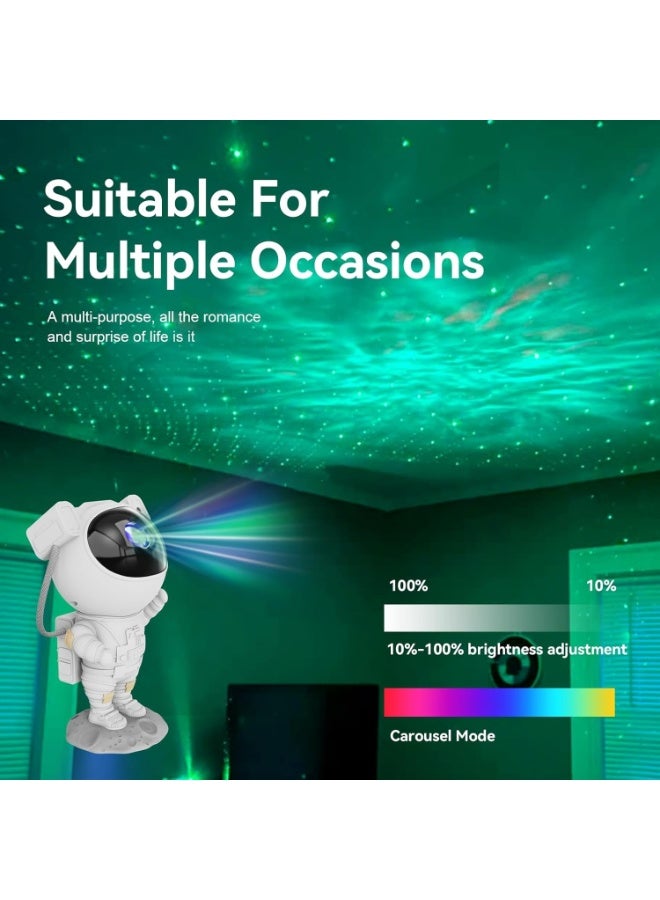 Star Projector Galaxy Night Light - Astronaut Space Projector, Starry Nebula Ceiling LED Lamp with Timer and Remote, Kids Room Decor Aesthetic, for Christmas & Birthdays - Image 4