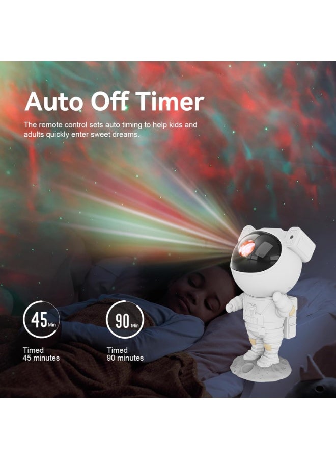 Star Projector Galaxy Night Light - Astronaut Space Projector, Starry Nebula Ceiling LED Lamp with Timer and Remote, Kids Room Decor Aesthetic, for Christmas & Birthdays - Image 5