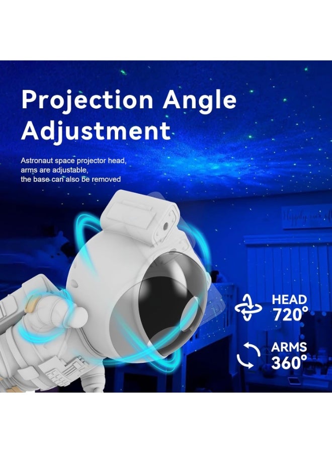 Star Projector Galaxy Night Light - Astronaut Space Projector, Starry Nebula Ceiling LED Lamp with Timer and Remote, Kids Room Decor Aesthetic, for Christmas & Birthdays - Image 3