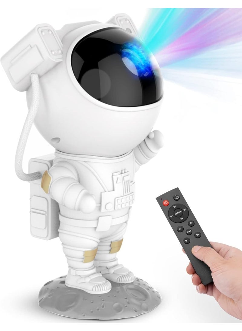 Star Projector Galaxy Night Light - Astronaut Space Projector, Starry Nebula Ceiling LED Lamp with Timer and Remote, Kids Room Decor Aesthetic, for Christmas & Birthdays - Image 1