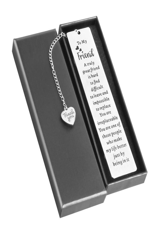 Tyqour Best Friend Bookmarks for Women Metal Book Marker for Reading Best Friend Birthday Christmas Going Leaving Long Distance Friendship Gift for Besties Bff Female Reader Graduation Book Lovers Club Gifts - Image 1