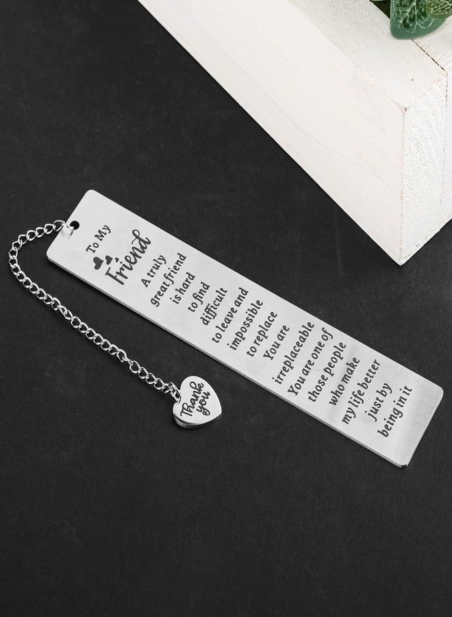 Tyqour Best Friend Bookmarks for Women Metal Book Marker for Reading Best Friend Birthday Christmas Going Leaving Long Distance Friendship Gift for Besties Bff Female Reader Graduation Book Lovers Club Gifts - Image 5