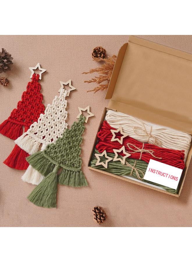 Bluejw Handmade Cotton Rope Tapestry Christmas Tree Hanging Material Bag Handmade Christmas Gift Supply  - Image 4
