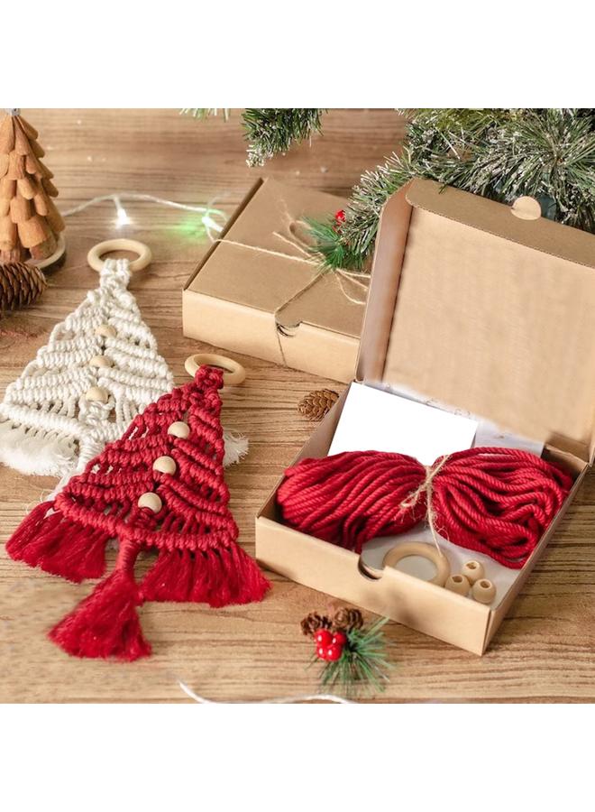 Bluejw Handmade Cotton Rope Tapestry Christmas Tree Hanging Material Bag Handmade Christmas Gift Supply  - Image 5
