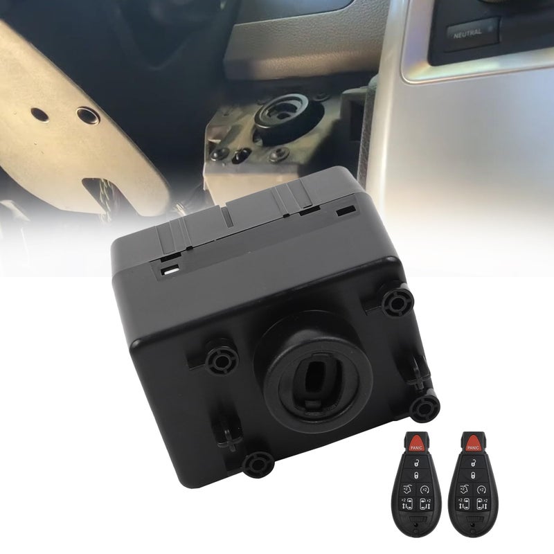 Dasbecan 601082 Wireless Ignition Module Switch Need Programming Compatible with 20112013 Dodge Challenger Ram 1500 2500 3500 4500 5500 Jeep Grand Cherokee Replace 68105739AC 5026533AE - Image 2