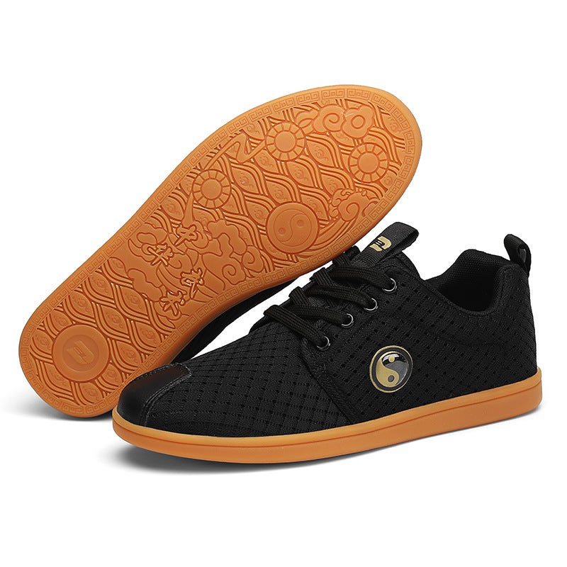 Generic Summer Breathable Tai Chi Shoes Mesh Cloth Shoes Mens Martial Arts Shoes Tai Chi Practice Shoes Womens Training Shoes Kung Fu T8202 black