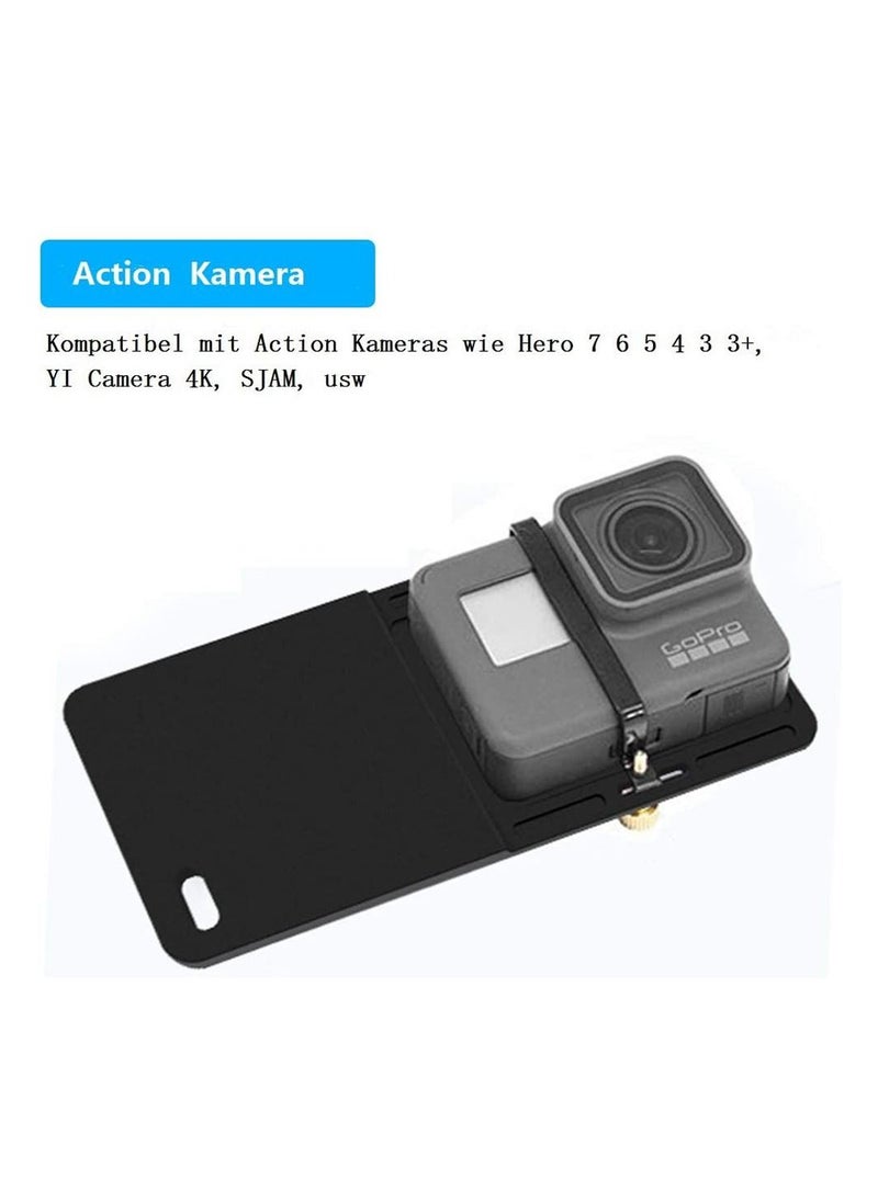 Y&D - Camera Adapter for GoPro Hero, Smartphone Gimbal Mount Plate Hero 7 / 6 5 4 3+ iPhone Mobile 2 DJI and more - Image 1