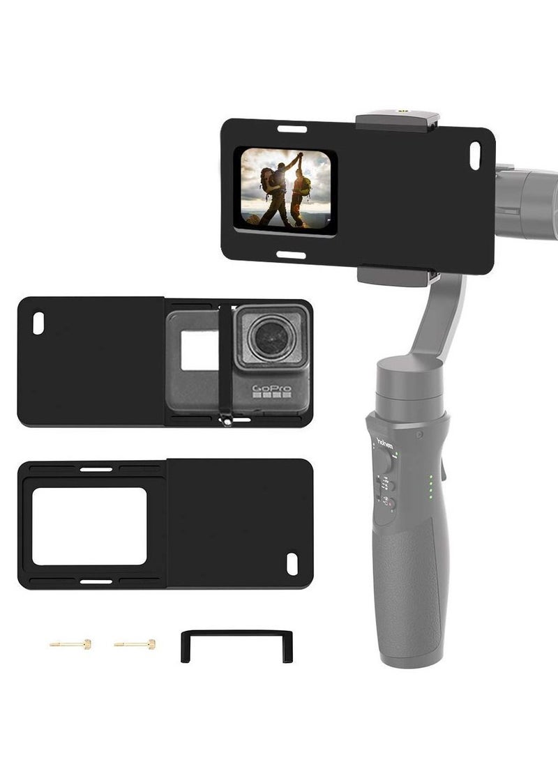 Y&D - Camera Adapter for GoPro Hero, Smartphone Gimbal Mount Plate Hero 7 / 6 5 4 3+ iPhone Mobile 2 DJI and more - Image 1