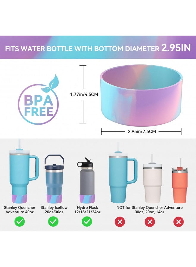 PICcircuit 2 PCS for Stanley Boot, Silicone Bottom for Stanley Cup Boot Quencher Adventure 40oz&for Hydroflask Boot 12-24oz for Stanley Tumbler Accessories for Stanley Cup Accessories Avoid Scratches&Noise - Image 2
