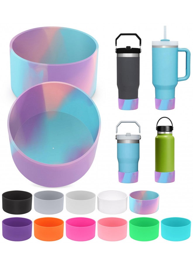 PICcircuit 2 PCS for Stanley Boot, Silicone Bottom for Stanley Cup Boot Quencher Adventure 40oz&for Hydroflask Boot 12-24oz for Stanley Tumbler Accessories for Stanley Cup Accessories Avoid Scratches&Noise - Image 1
