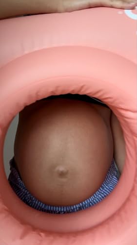HOLO The Original Inflatable Pregnancy Pillow with Hole for Stomach Sleeping - Full Body Maternity Support for Pregnant Belly, Back, HIPS - Relax, Yoga, Babymoon, SPD - Pregnancy Must Have (Peach) - Image 2