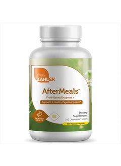 AfterMeals, Natural Antacid and Digestive Aid, Occasional Acid and Reflux Inhibitor, Certified Kosher, 100 Chewable Tablets