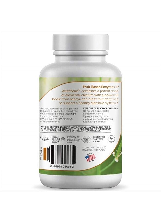 Zahler - AfterMeals, Natural Antacid and Digestive Aid, Occasional Acid and Reflux Inhibitor, Certified Kosher, 100 Chewable Tablets - Image 1