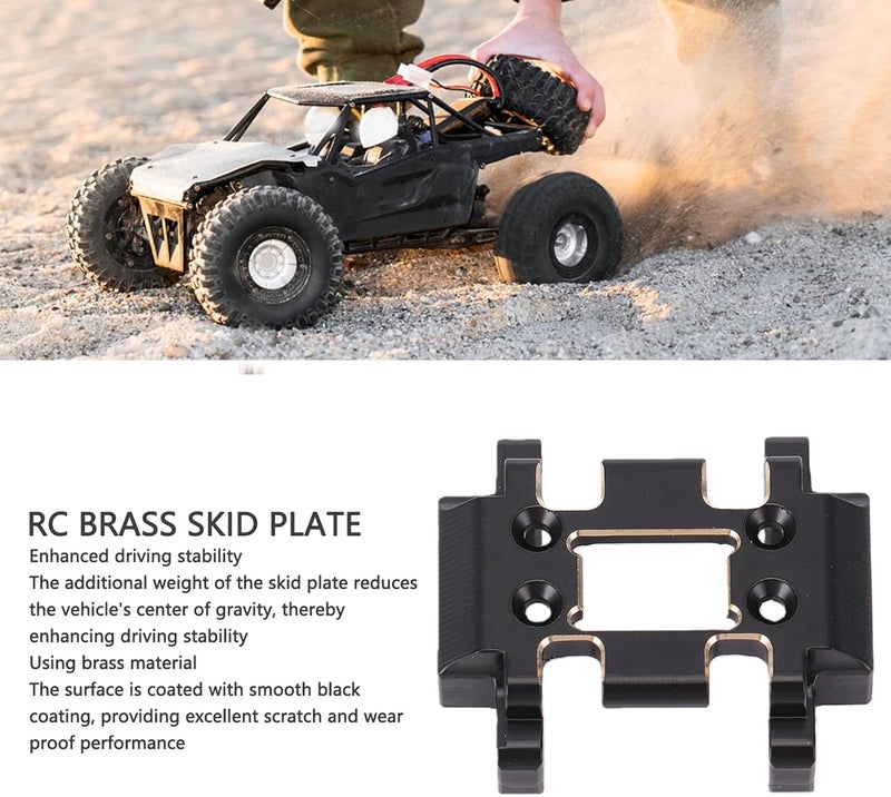 Climate adapted upgraded quality SUNGOOYUE Brass Skid Plate, CNC Machined Black Coated Replacement for 32 1/32 Scale RC Crawler with Improved Driving Stability and Lower Center of Gravity Market trending pick Local available supply Fit kitchen & bedroom Closed & open space compatible Rare market product Great bargain Standard fit Classified organized storage Ship within Saudi Arabia Leakproof sealed Timely planned dispatch Fine polished finish Multi-style matching design Stable local goods source Made per KSA market demand Long term heavy use compatible Great for gift & personal use Multi warehouse process Desert area eligible deliver Long term use design Trendy widespread design Practical daily solution Limited availability Light sturdy raw material - Image 2