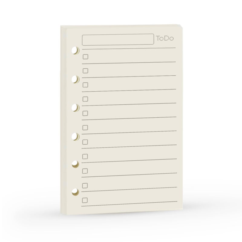 Harphia Planner Refill, Pocket Notebook, A7 Refill, 4.84 x 3.23'', 100 GSM Paper 45 Sheets (90 Pages) per Pack, Productive Inserts, Simple Design, Harphia (A7 Todo List) - Image 1