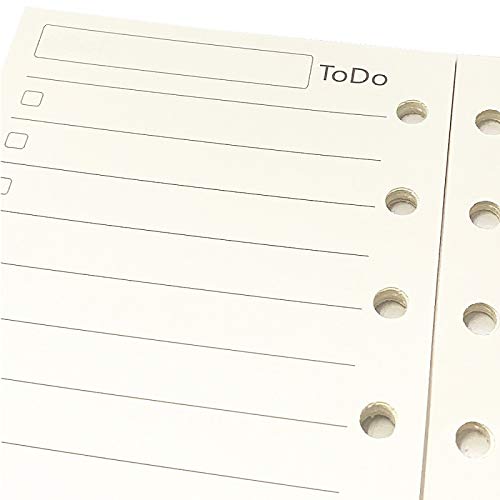 Harphia Planner Refill, Pocket Notebook, A7 Refill, 4.84 x 3.23'', 100 GSM Paper 45 Sheets (90 Pages) per Pack, Productive Inserts, Simple Design, Harphia (A7 Todo List) - Image 4