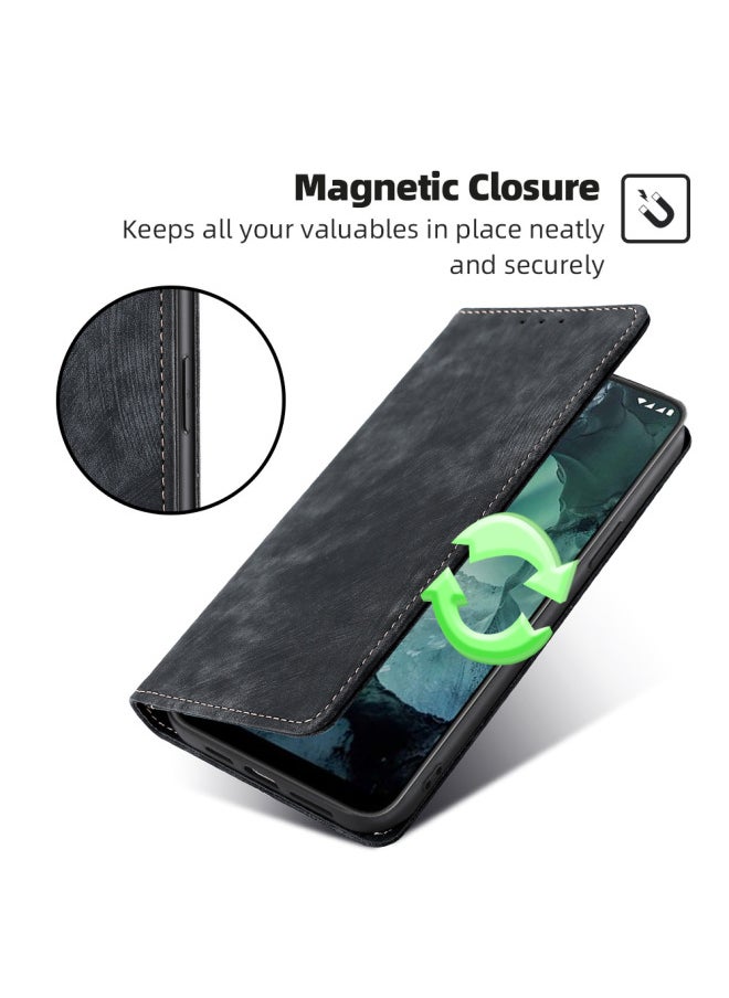 Generic - Nokia G21 Multi-functional Flip Phone Case X100 Magnetic Nokia 5.4 Anti-drop Protective Case-Color:Purple-Applicable Model:Nokia 5.1 - Image 1