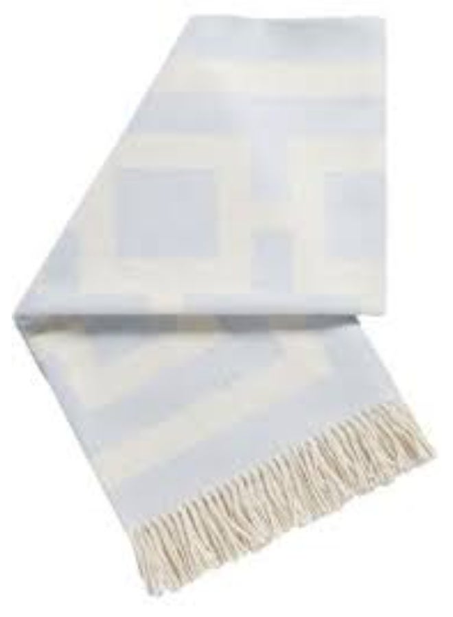 Jonathan Adler NIXON BABY ALPACA THROW light blue 1 piece - Image 1