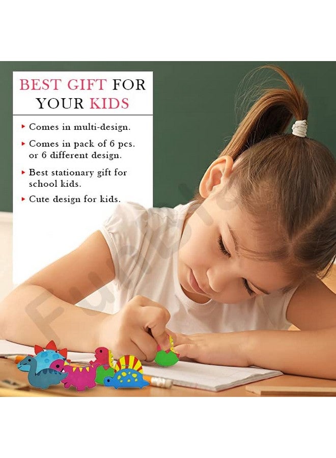 FunBlast Erasers for Kids in Different Shapes - Stationery Gift for Kids, Eraser for Children School Kids/Birthday Return Gift for Children (Multicolor) (Dinosaur Eraser) - Image 5