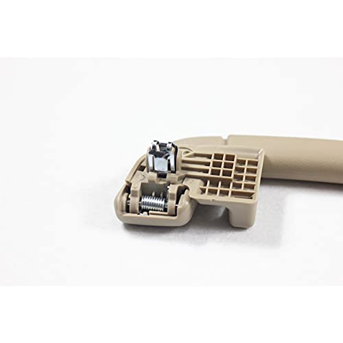 Krobelus Auto Roof Pull Handle Grab Rail Grey with Hook for Toyota Camry (XV40) 2007-2011 Avalon 05-12 OEM:74610-30240 (Rear Right Handrail with Coat Hook(Beige) 1Pcs) - Image 3