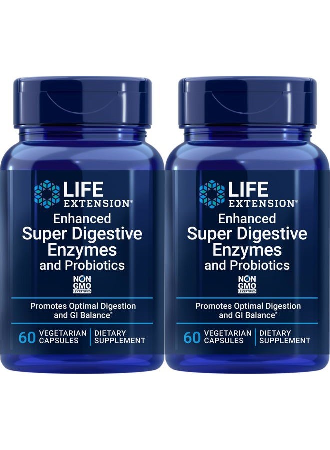 Toplux إنزيمات هضمية فائقة محسّنة وبروبيوتيك، 60 كبسولة نباتية (عبوة من 2) - Image 1