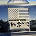 Yukauto Rear Back Middle Window Decal Fits Toyota Tacoma 20052015 20162023 Mountain Scene American Flag Vinyl Stickers Matte Black - Image 2