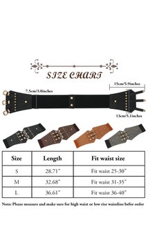Excefore Women Corset Belt Lace-up Waist Corset Belts, Stretchy Retro Corset Belt, Suitable for Women Girls Party Prom Dress  - Image 5