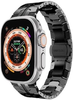 Titanium Band for Apple Watch Ultra and Ultra 2 49mm Series 9/8 Series 9/8-49mm (Black)