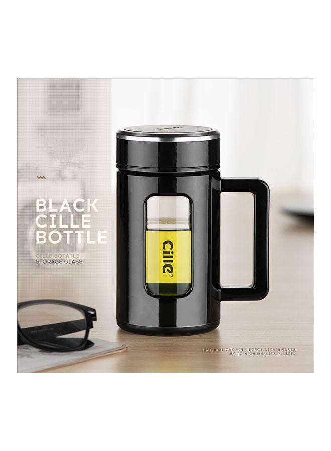 Beauenty Glass Strap Business Office Portable Water Cup black - Image 2